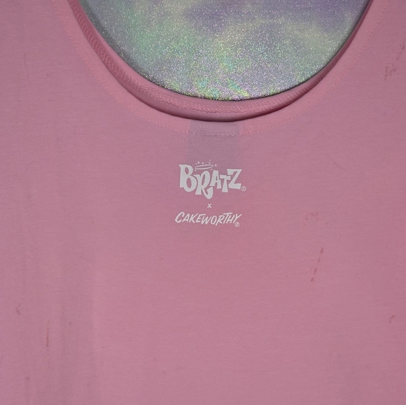 Cakeworthy x Bratz Pink So Busy Crop Tank Top Size 3XL - Picture 8 of 8